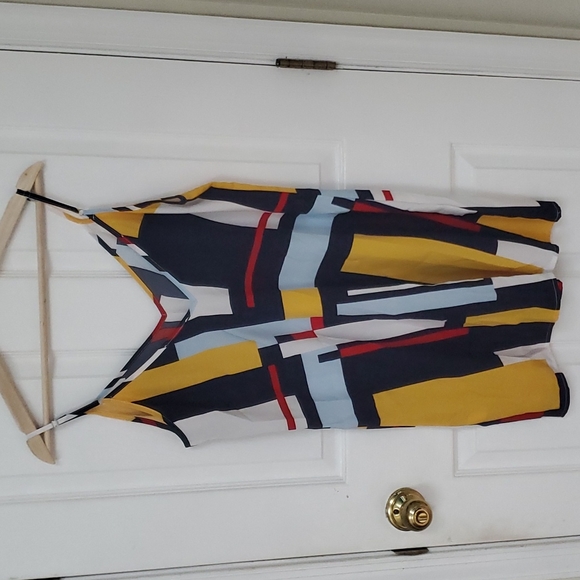 Multi-colored, casual, summer dress; Size: M/ US size 6/ EU 38 - Picture 2 of 3